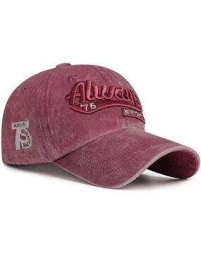 NWT Always Burgundy Maroon Women’s Baseball Cap Adjustable Hat Casual